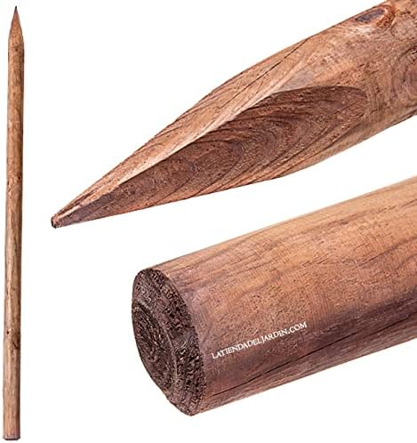 Suinga Estaca para Arboles 200 cm Ø 6 cm | Tutores con Punta | Po...