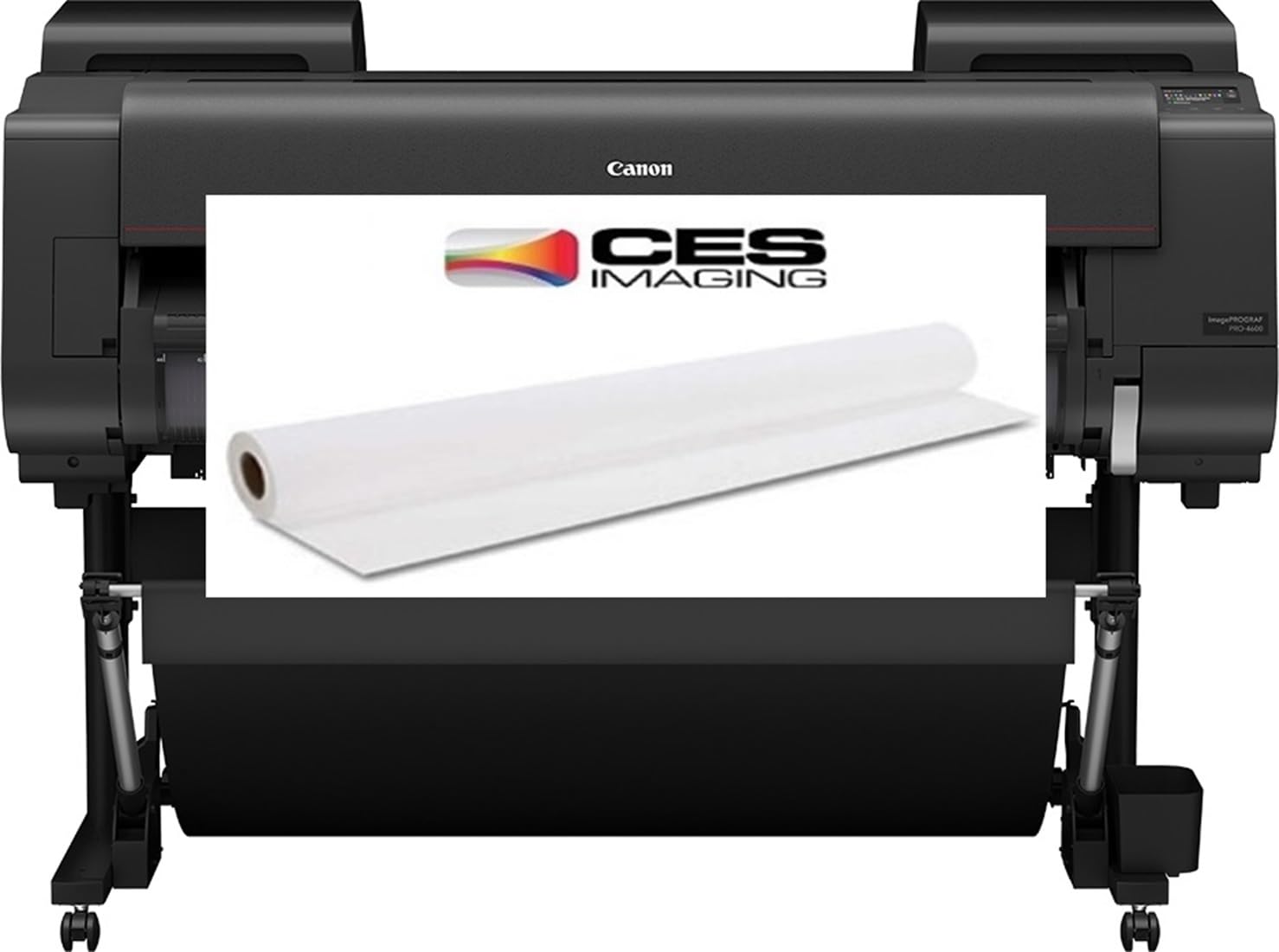 Canon imagePROGRAF PRO-4600 Printer and 4 Roll Media Bundle