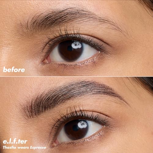 Image of e.l.f. Holy Strokes Micro-Fine Brow Pen, For Natural-Looking Eyebrows, Long-Lasting, Easy-To-Use, Waterproof, Smudge-Resistant, Vegan & Cruelty-Free, Espresso