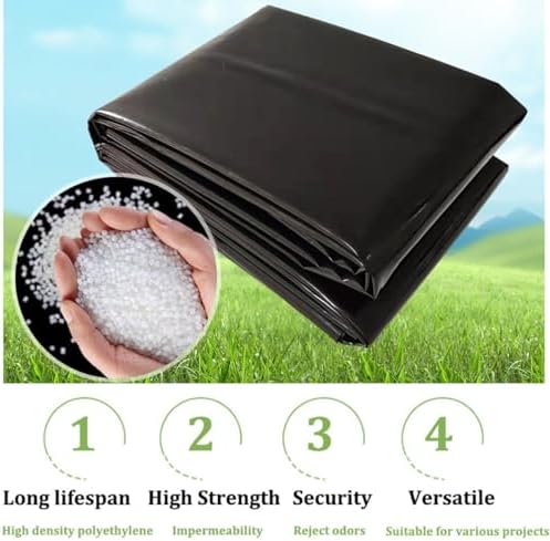 Heavy Duty Waterproof Pond Liner for Koi Pools & Water Gardens - Durable, Impermeable Outdoor Liner for Long-Lasting Protection and Easy Installation