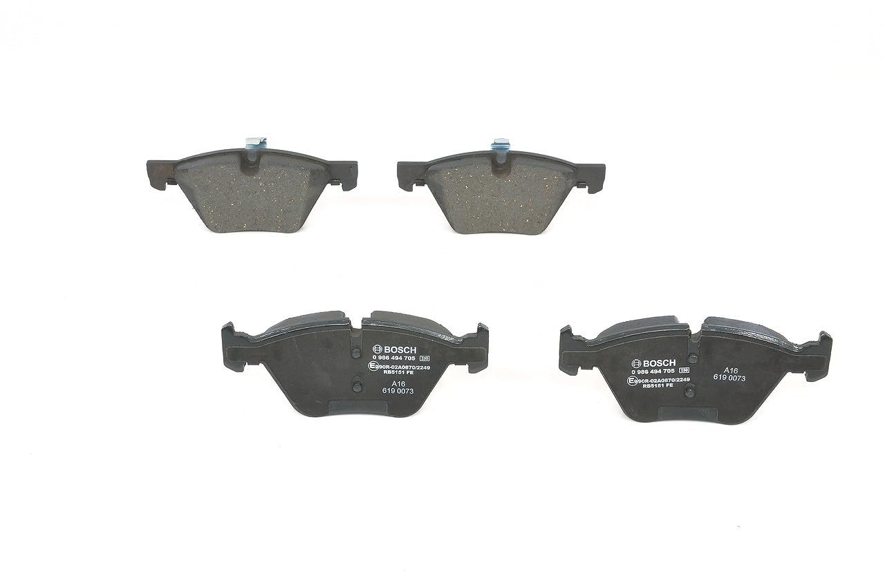 Bosch BP1700 - Pastiglie Freni Auto, Delantero - Calidad Bosch - Reducción de Ruido y Polvo - Certificación ECE-R90 - Sin Cobre - 1 Juego de 4 Pastillas