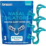 Brison Nasal Dilators - 3 Pack - Anti Snoring Nose Vents Opener for Better Breathing and Adults for Sleep and Activity Improves Airflow - Hard