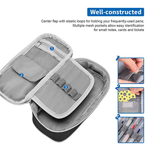 Torolle Mesh Hanging File Organizer Bundle With Big Capacity Pencil Bag #TOP2