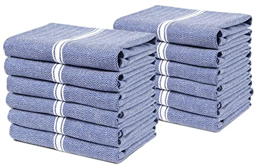 Lane Linen HERRBNEBLUKT-12PC Kitchen Towels Set - 100% Pure Cotton Dish Towels cover