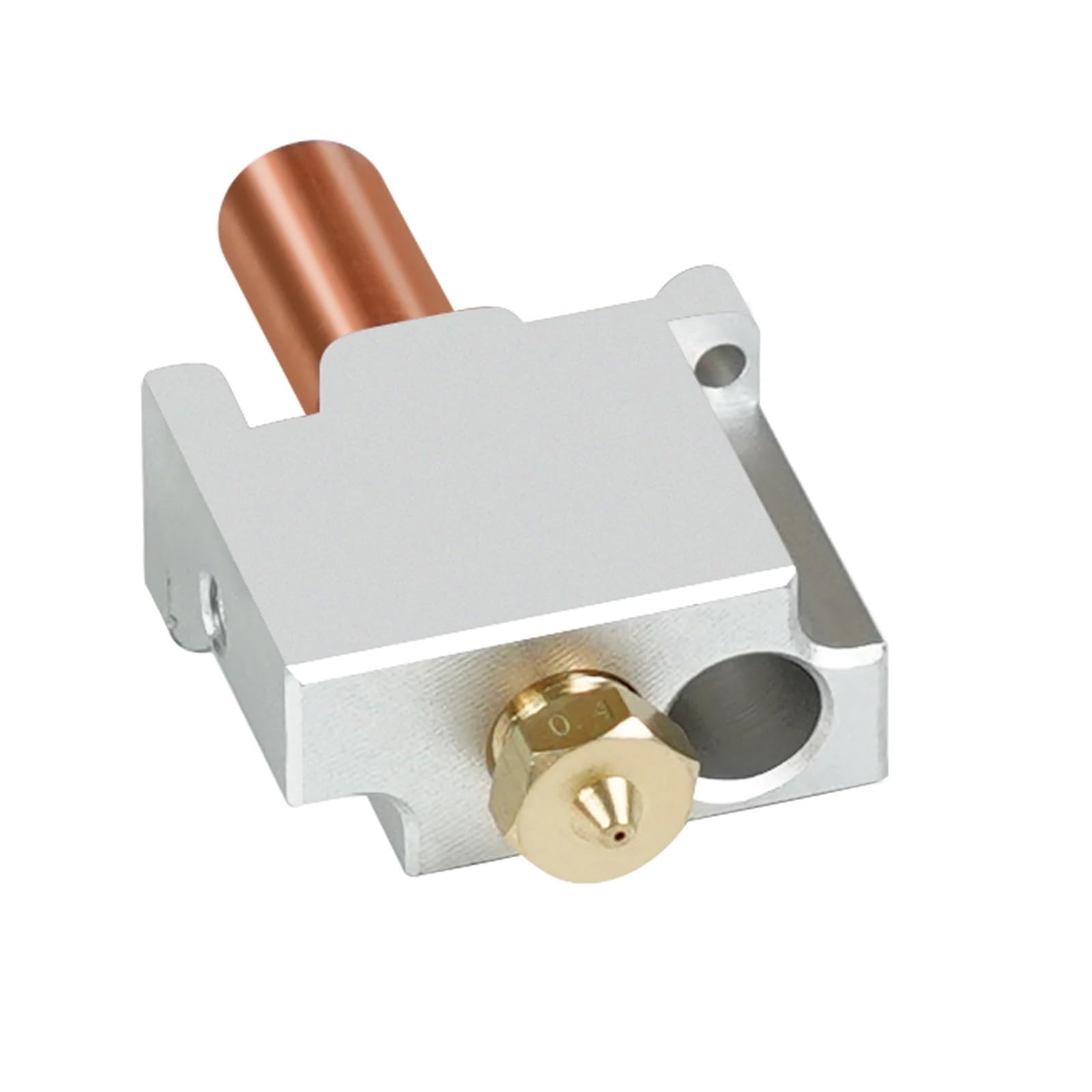 for flsun V400 3D-Drucker-Hotend-Düsen-Kit mit Silikonhülle, Extruder-Teile, Druckkopf, Messing-Wärmeblock-Hals, verkupfert