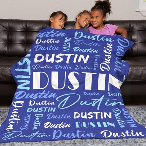 Personalized Blankets for Kids with Names Customized Blankets with Name for Adult Custom Blanket Gift for Birthday Christmas Valentines Day Gift