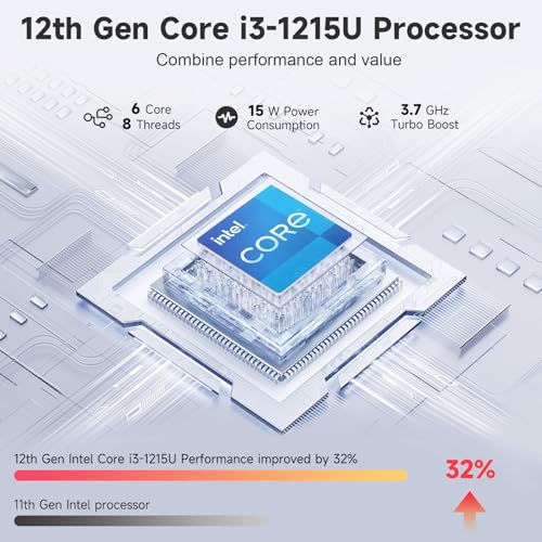 NIMO Laptop 15.6" IPS FHD Core i3-1215U 16GB RAM 512GB SSD miniatura 3
