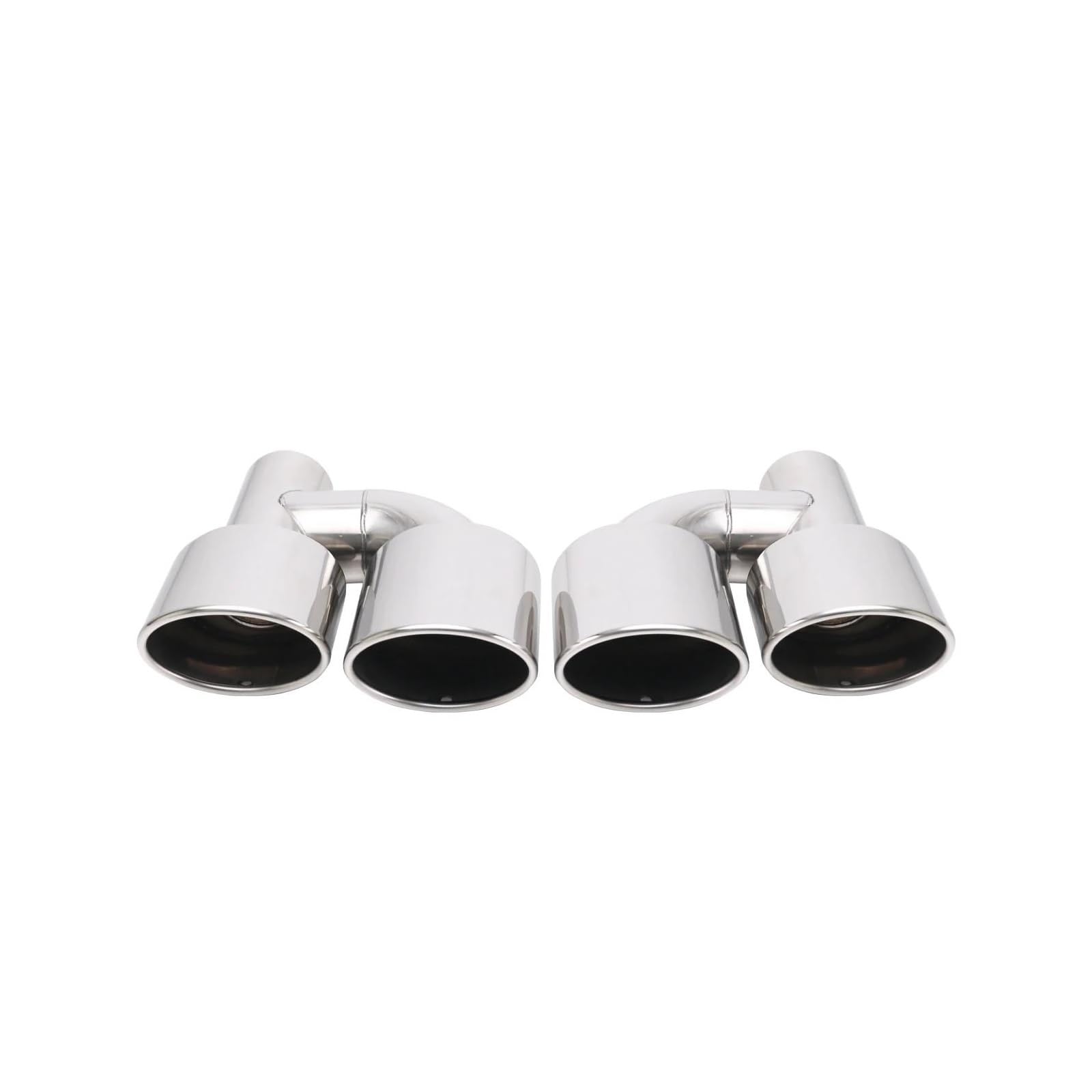 Embout pot d'échappement C63 W204 ovale inox double sortie 63mm