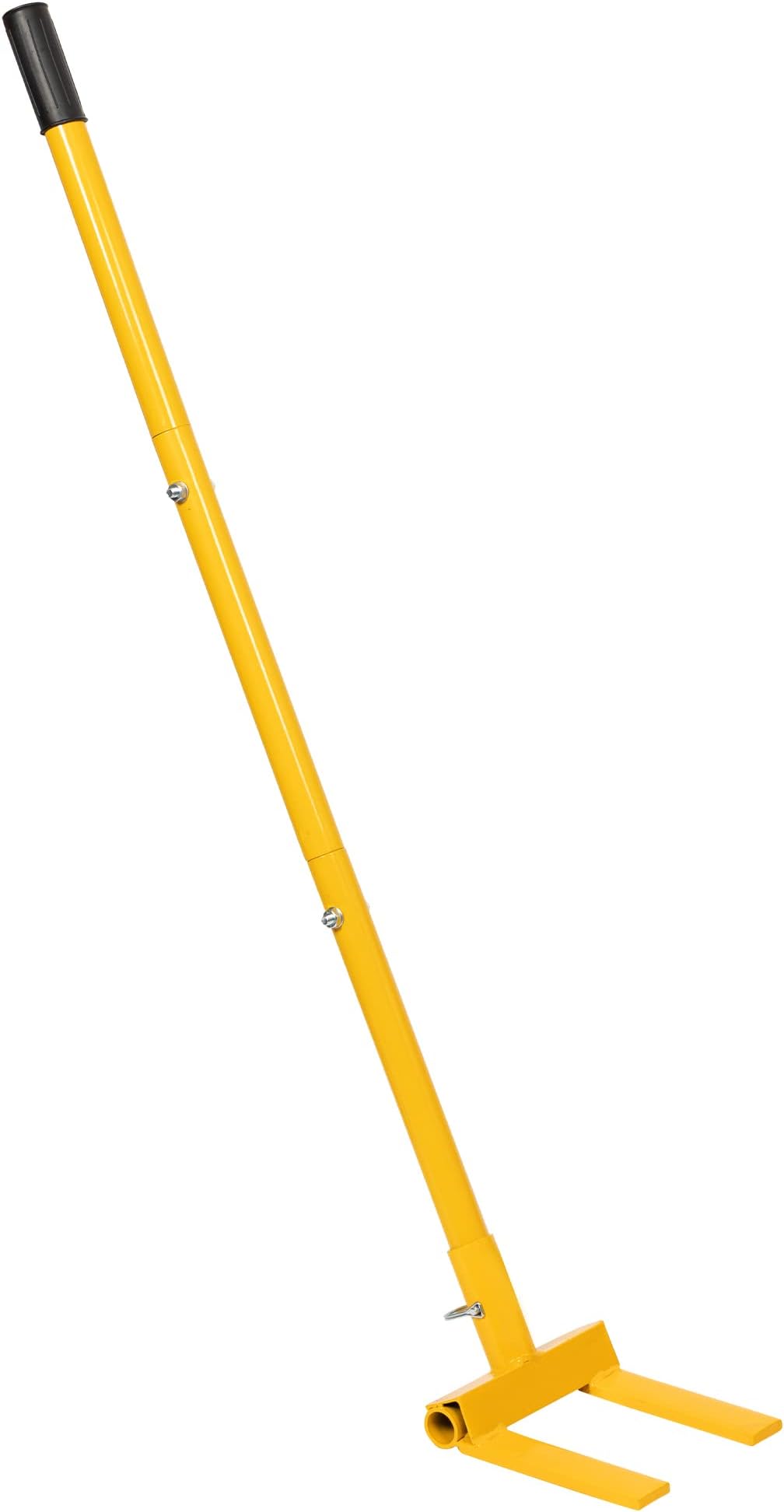 Vergo Pallet Buster, Heavy Duty Industrial Pallet Breaker with 44.5" Handle and Powder Coated Finish - Deck Wrecker Tool for Disassembling Pallets (Yellow)