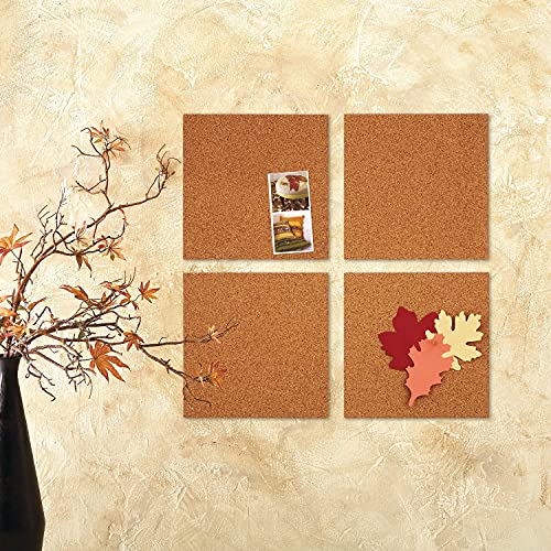 Quartet Cork Tiles, Natural, 12 Inch x 12 Inch, Frameless, 4 Pack (102) image 8