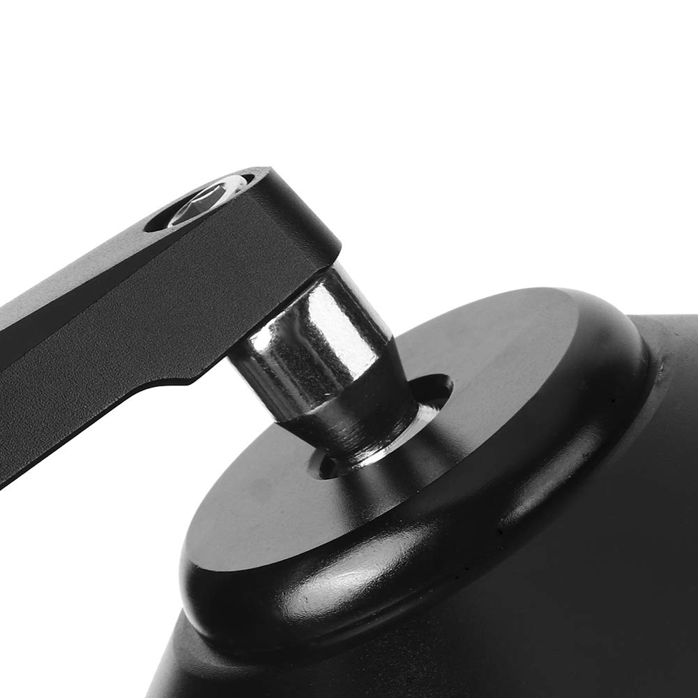 Hidyliu Rétroviseur de Moto, Miroir Réfléchissant CNC Rétro pour Scooter, Voiture de Sport et Véhicule électrique, Noir, 1 Paire