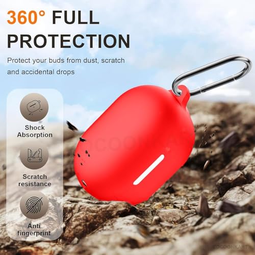 Image of Soft Silicone Case Cover for Bosee New QuietComfort (2024) -Red