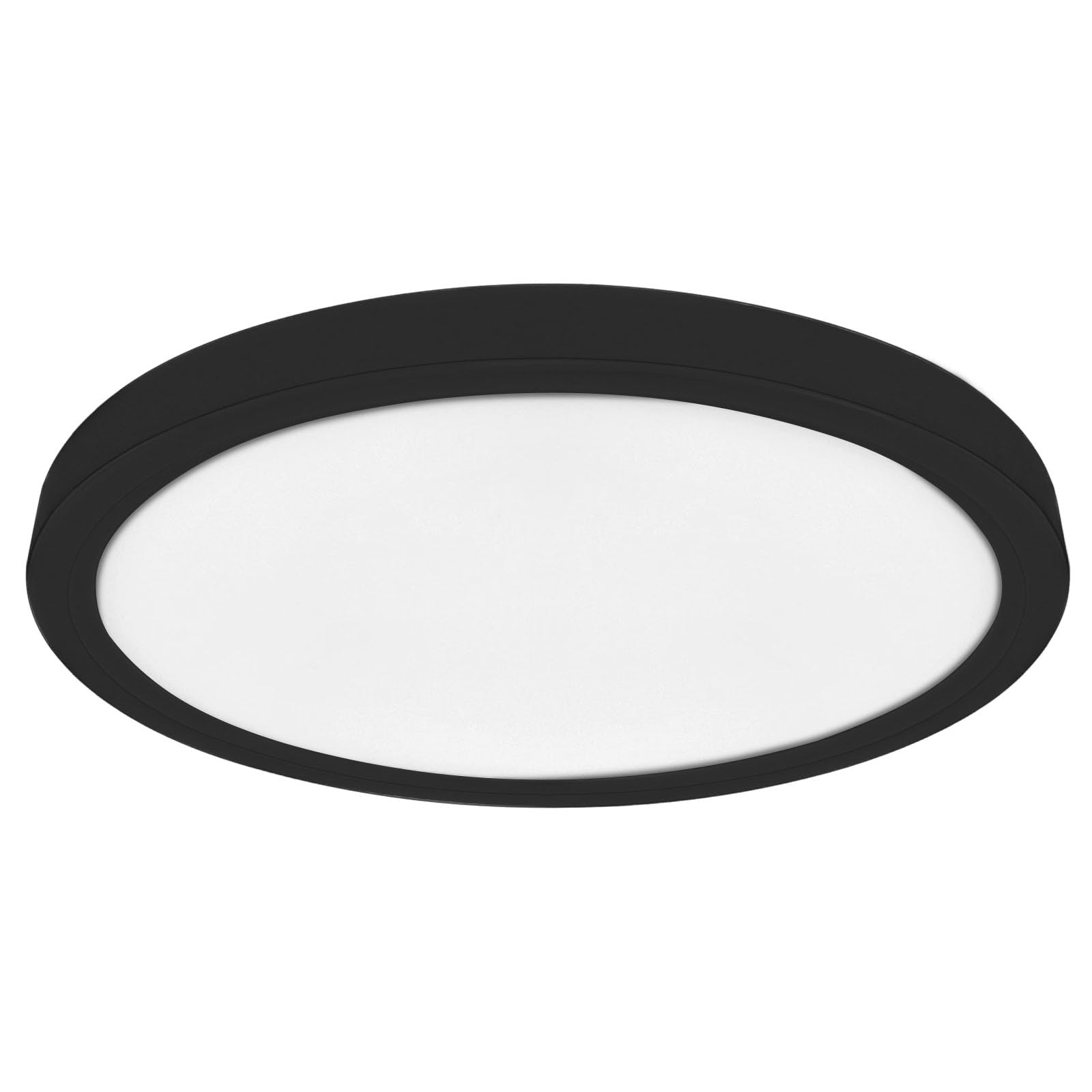 LUXRITE Slim 5 Inch LED Flush Mount Ceiling Light, 12W 800LM, 5CCT 2700K 3000K 3500K 4000K 5000K, Dimmable LED Ceiling Light, Damp Rated, Energy Star,