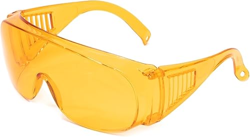 Miniatura 4 de Calabria 1003 - Gafas de seguridad de ajuste grande para hombres y mujeres, para hombres y mujeres, envolventes, tintados, antiniebla, arañazos y