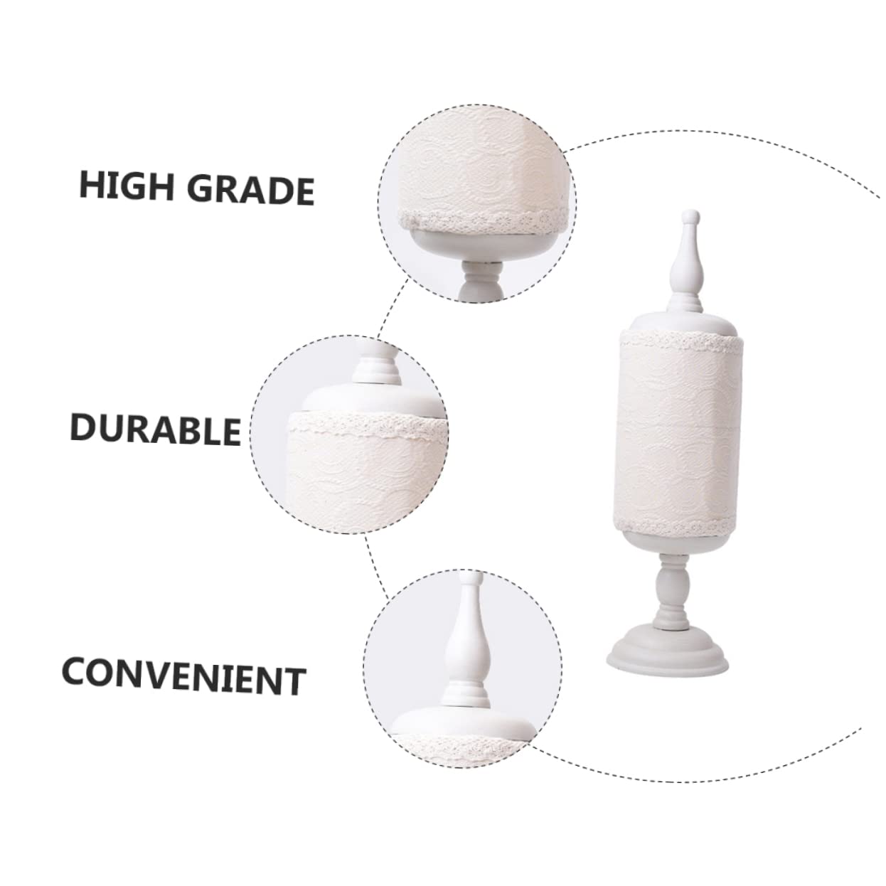 minkissy Soporte Vertical Para Diademas y Accesorios De Cabello Organizador Elegante De Encaje Para Tocados Exhibidor De Joyería Para Mesa De Maquillaje y Ferias
