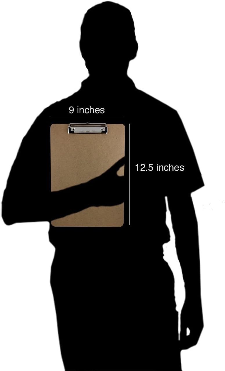 Trade Quest Letter Size Clipboard Low Profile Clip Hardboard (Pack of 30) : Office Products