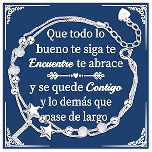 Astellea Regalos para Mujeres Pulsera de Plata con Letras Iniciales Regalos Creativos para Amigas Hermanas Colegas Hijas Madres Tías Esposa Navidad Cumpleaños Graduación (L)