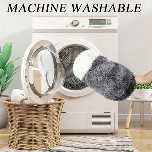 SHJOEE Flauschig Hundebett Muschelform 60cm Katzenbett Warm Tierbett Haustierbett Waschbar Hundesofa Katzensofa Plüsch Hundekorb Katzenkorb Weiche Kuschelbett für Den Schlaf im Innenbereich