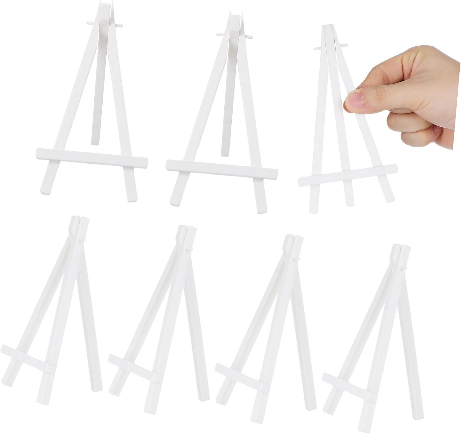 10pcs Desktop Easel Stand for Drawing and Display Lightweight Plastic Tripod Easel for Students and Artists for Home and Event Decoration