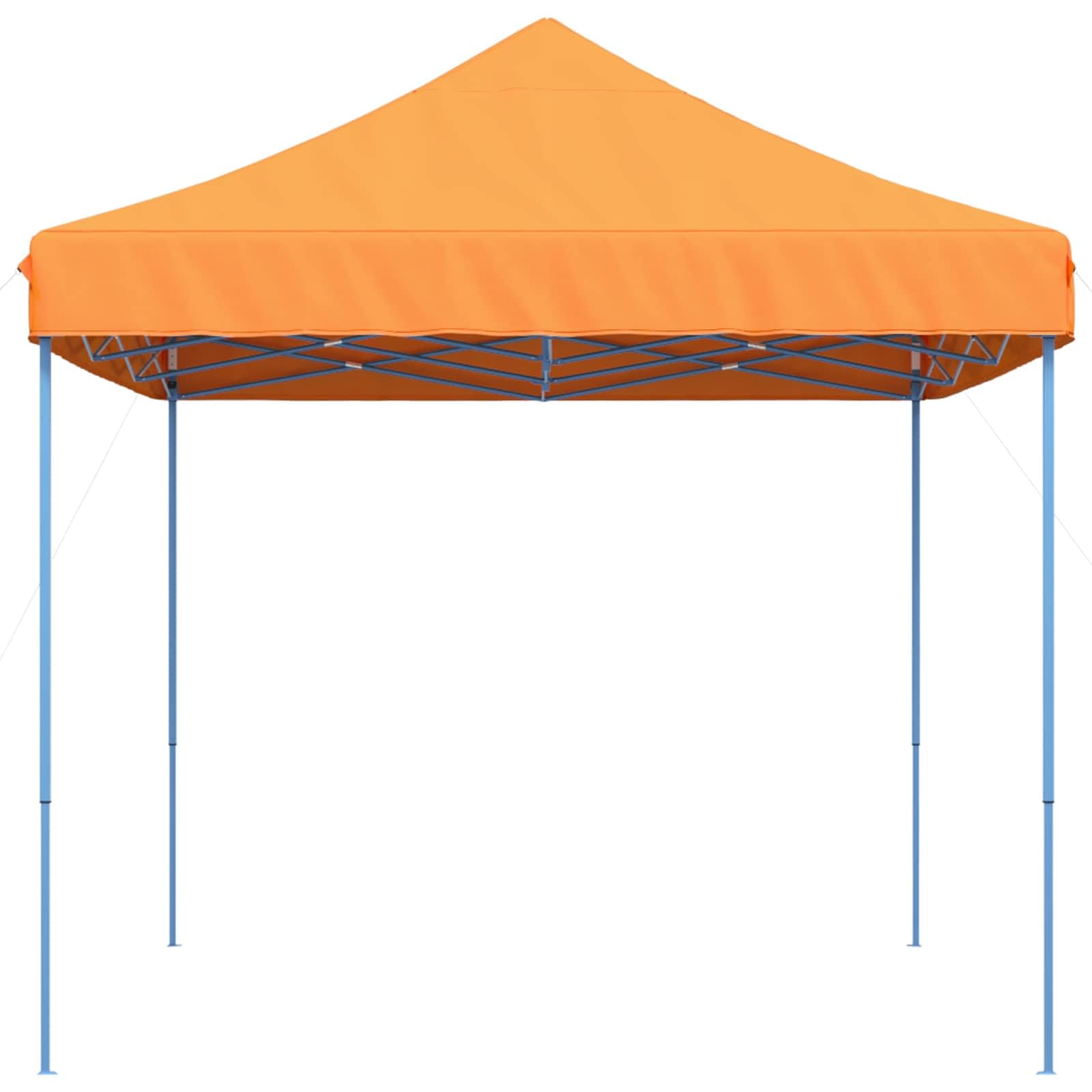 Party-Zelt Orange aus Oxford-Stoff 292 x 440 x 315 cm mit pulverbeschichtetem Stahlrahmen faltbar für Garten, Terrasse, Balkon, Camping, Festival, Hochzeit, Gartenparty