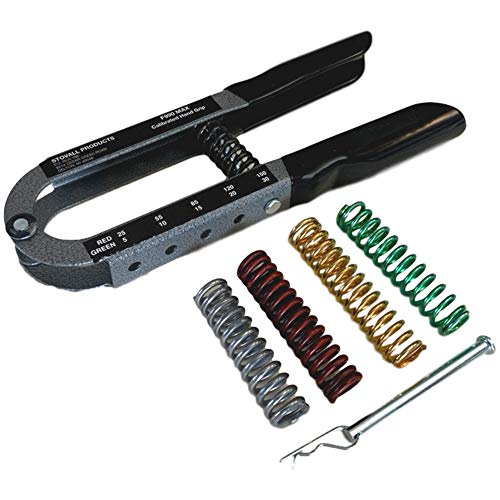 Hand Grip Strengthener MAX PRO 990 | Hand Grip Exerciser for Muscle Building | Adjustable Hand Exerciser and Grip strength Trainer Made In The USA | 5 lbs to 220 lbs Using a 2 Spring Combination