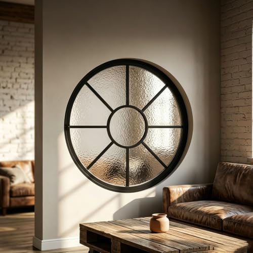 Ventana de ventilación redonda con pivote de 360° y vidrio templado de alta resistencia