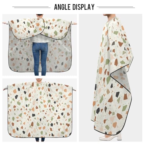 Capa impermeable para corte de cabello con ajuste de broche miniatura 5