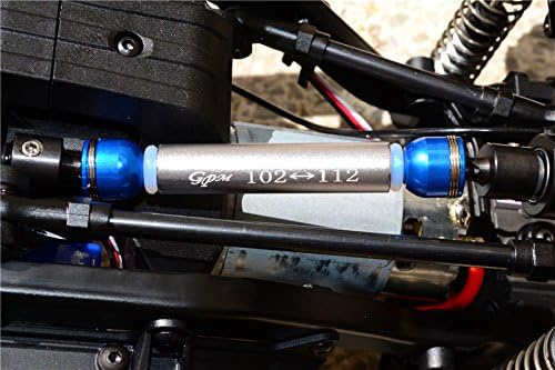 GPM for TRAXXAS-1/10 TRX4 Defender Trail Crawler Aluminum & Steel Front/Rear CVD Main SHAFTS-14PC Set (Blue)
