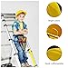 balacoo Kids Construction Toy Hard Hat, 2pcs Plastic Mini Party Hard Hat for Kids for Construction Engineer Theme Party Favors, Building Dress up, Yellow