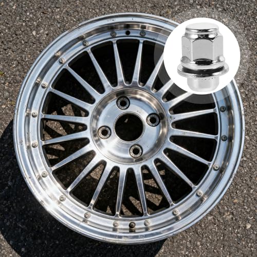 Tuercas de rueda coche de acero plateadas pack de 10 piezas para reparacion 5