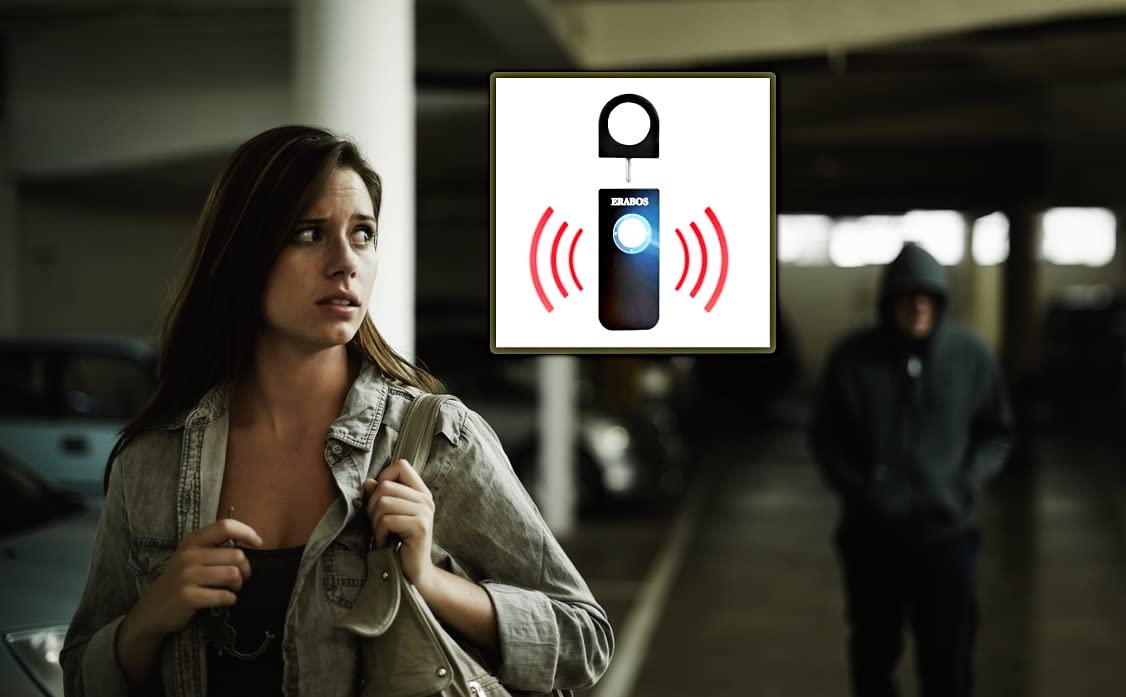 Premium Taschenalarm T1000 5 Stück Aktion | Extrem lauter Notfallalarm mit LED-Stroboskop | Von Polizeibeamten gegründete Sicherheitsmarke | MODERN, KOMPAKT & ROBUST
