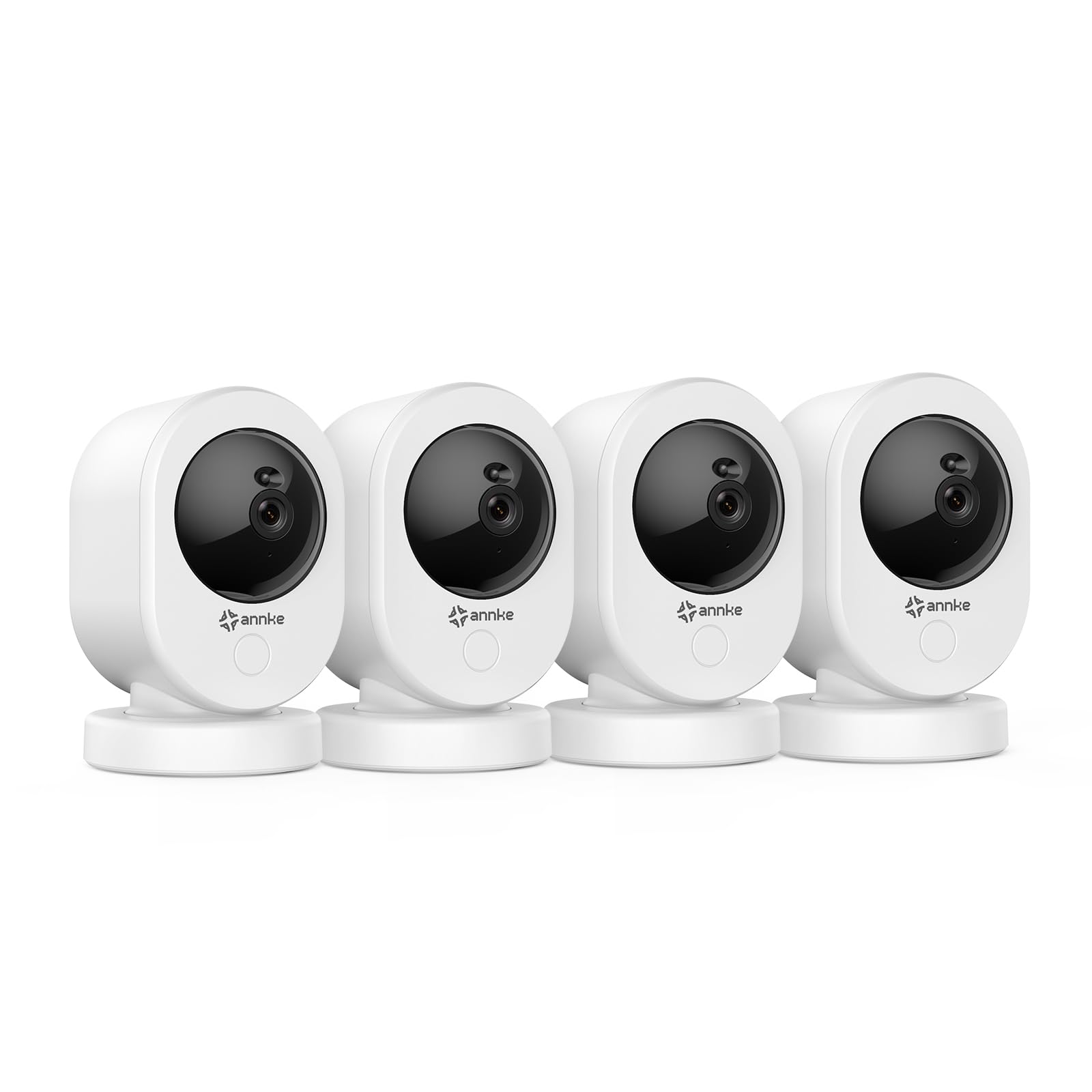 ANNKE Kamera do monitoringu 4K WLAN do wnętrz, 8 MP 2,4/5 GHz WLAN noktowizor, kamera dla psów, wykrywanie ruchu, 2-drożne audio, chmura i pamięć na karty SD, dla niemowląt / zwierząt domowych, Reno