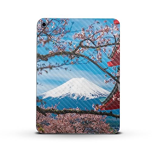 Image of MightySkins Carbon Fiber Skin Compatible with Apple iPad 10.9 inch 10th Gen (2022) Full Wrap Kit - Overlooking Fuji | Protective, Durable Textured Carbon Fiber Finish | Easy to Apply | Made in The USA