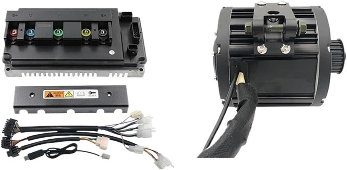 Mid Drive Motor with EM150 Controller Kit QS138 3000W Peak 9KW 72V 100KPH(Sprocket Version)