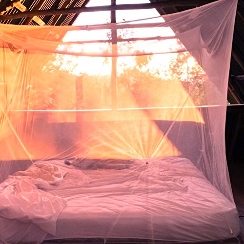 Camp Mosquito Net, Ultra Large Mosquito Net Camping Tent for Camping, Finest Holes Mesh 20, Square Netting Curtain for Bunk Bed, Camping, Bedding, Patio, Easy Installation, Storage Bag 200200180cm - Thumbnail 7