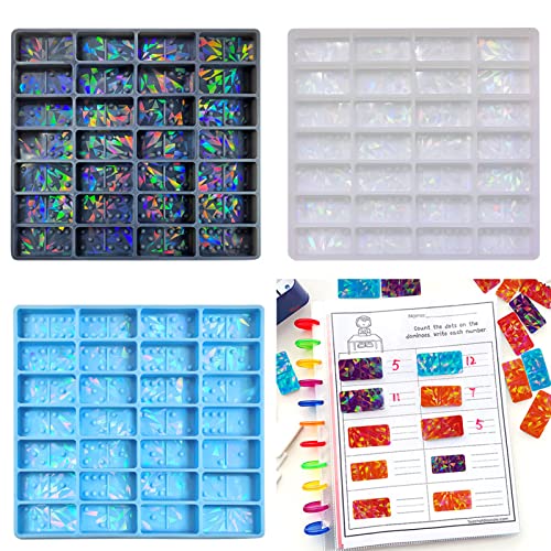 Light and Shadows Epoxy Resin Holographics Dominos Game miniatura 6