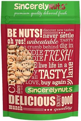 Sincerely Nuts – Roasted Whole Unsalted Almonds | Delicious Guilt Free Healthy Snack | Low Calorie, Keto-Friendly, Vegan, Gluten Free | Gourmet Kosher Food | Source of Fiber, Plant Protein | Bulk 3(LB) Bag