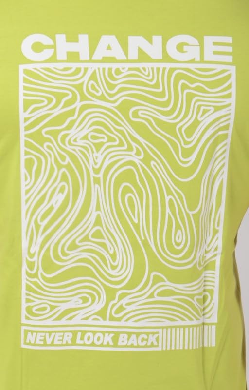 Image of Men's Round Neck T Shirt Cotton Back Print, Regular and Relaxed Fit Half Sleeves Breathable Soft Fabric Standard Length Comfortable, Trending, Stylish Casual Wear