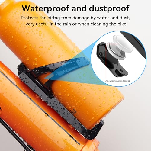 DDJ for Airtag Bike Water Bottle Holder, Waterproof for AirTag Bike Mount Hidden GPS Tracker Anti-Theft, Bicycle Bottle Cages with Safety Screw Tool, Universal Bike Drink Cup Holder for Road MTB Bike - Thumbnail 5
