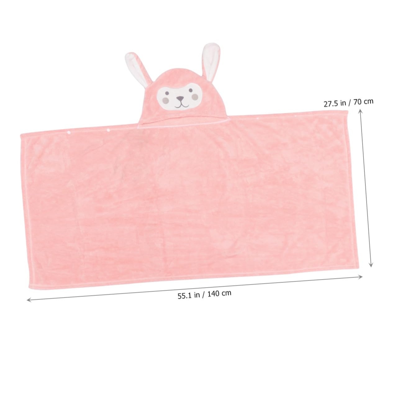 Artibetter Toalla de Baño Mantiene el Calor Después del Baño o Playa de Coral Fleece Capucha para Niños Ultrasuave y Absorbente Presa Diseño de Conejo Infantil
