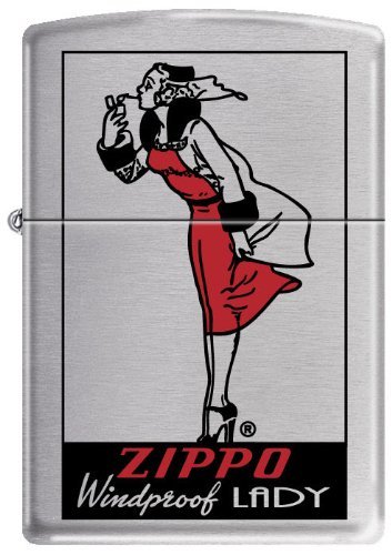Amazon.com: Zippo WINDPROOF LADY Satin Chrome Windy Girl Amazon.com: Zippo WINDPROOF LADY Satin Chrome Windy Girl