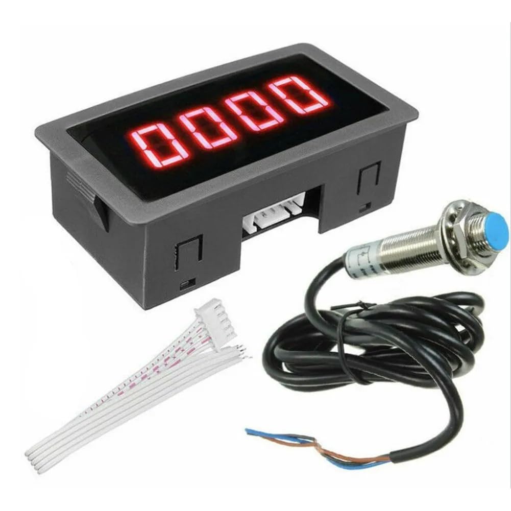 Misuratore di velocità RPM affidabile e stabile con 4 display digitali per temperatura, pressione spostamento