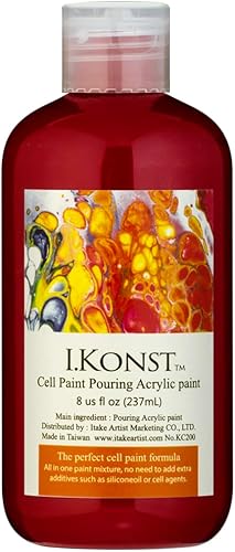 Miniatura 1 de Pintura de vertido todo en uno, no es necesario añadir aceite de silicona para una pintura acrílica de celda perfecta, fácil de usar para arte