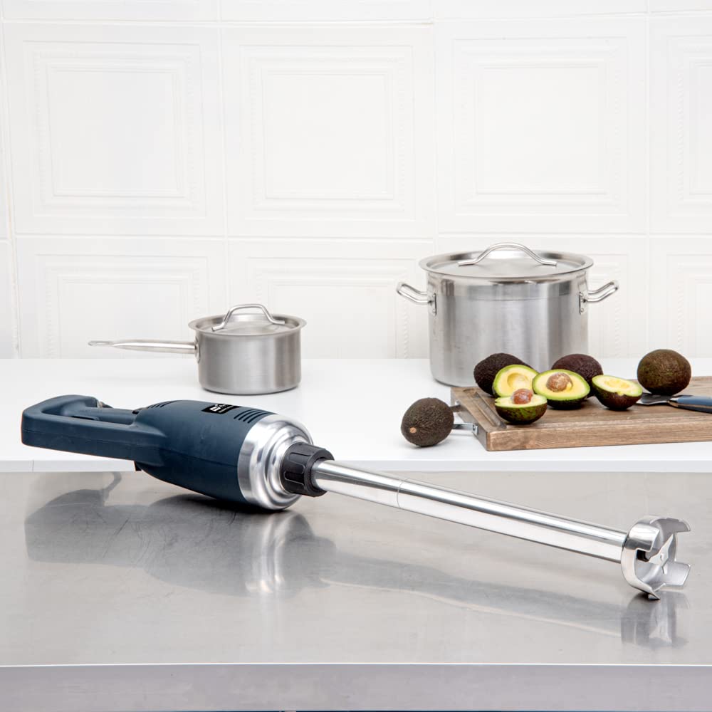 Restaurantware Hi Tek Arbre mélangeur en acier inoxydable – Compatible avec mélangeur à immersion à vitesse variable – 53,3 cm – 1 boîte, argenté