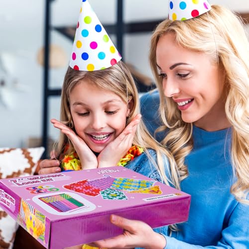 image for PREBOX Weaving Loom Kit Toys for Kids and Adults, Potholder Loops Craf