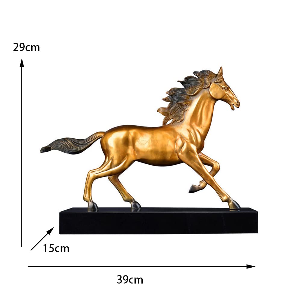 ブロンズ製馬の彫刻 ゴールド 約15cm ブロンズ製馬の彫刻 ゴールド 約15cm ブロンズ製馬の彫刻 ゴールド 約