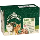 James Wellbeloved Grain Free Adult Cat Food with Salmon in Gravy Pouch 12 x 85 g - Image 2
