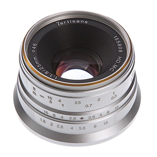 7artisans 25mm F1.8 APS-C Manuelle Festobjektiv für Fuji-Kameras X-A1 X-A10, X-A3, X-A3 X-X-M1 XM2 X-T1 X-T10 X-T2 X-T20… – Bild 5