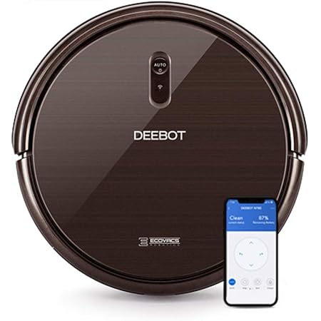 ECOVACS DEEBOT N79S Saugroboter, Akku für 100 Minuten, Roboterstaubsauger (App Steuerung), Staubsauger Roboter mit Klopfbürste, Alexa, Bronze Metallic