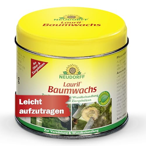 Neudorff Lauril Baumwachs – Anwendungsfertiger Baumwachs Wundverschluss zur Veredelung und schnellen Wundheilung von Obst- und Ziergehölzen, 250 g
